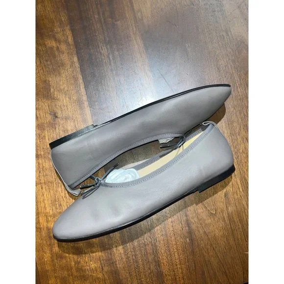 Everlane The Italian Leather Day Ballet Flat in Minimal Grey New Womens shoes - Picture 6 of 10